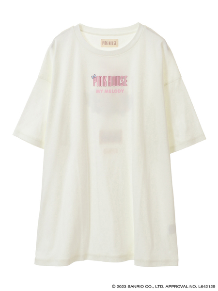 【メルローズ50周年限定】PINK HOUSE×マイメロディ プリントTシャツ