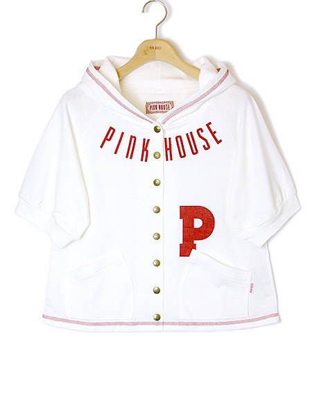 【OUTLET】Ｐロゴ＆ネーム使いパーカー｜ピンクハウスオフィシャルオンラインストア｜PINK HOUSE OFFICIAL ONLINE STORE