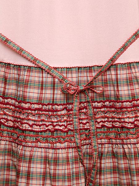 Outlet 50 Off オリジナルタータンチェック使いカットソーワンピース ピンクハウスオフィシャルオンラインストア Pink House Official Online Store