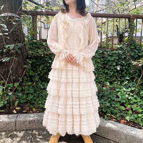 ウーリーチュールワンピース ピンクハウスオフィシャルオンラインストア Pink House Official Online Store