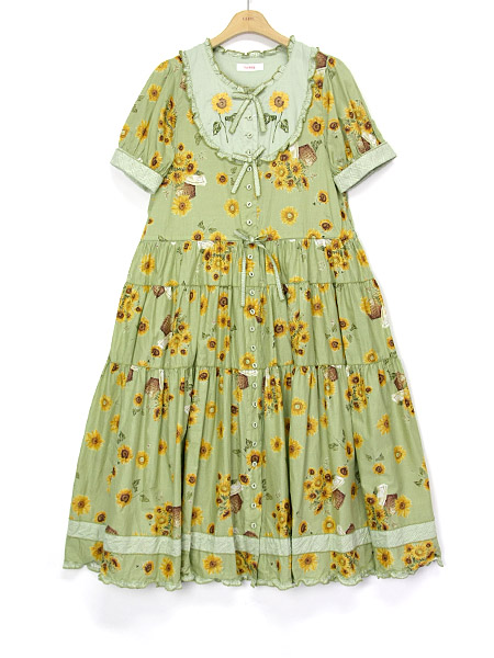 ひまわりプリントワンピース ピンクハウスオフィシャルオンラインストア Pink House Official Online Store