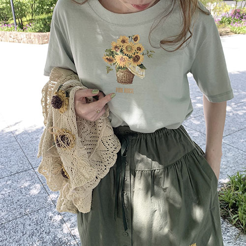 37 割引m注目のブランド 美品 Pink House ピンクハウス ひまわり モチーフ カーディガン カーディガン ボレロ レディースm Aci Md