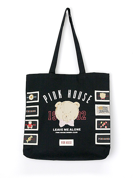 顔くまプリントトートバッグ ピンクハウスオフィシャルオンラインストア Pink House Official Online Store