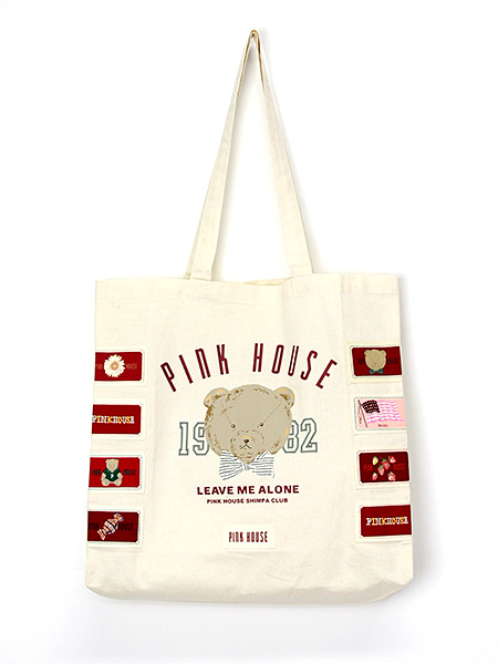 最先端 ビッグＰロゴトートバッグ ピンクハウス完売品/PINKHOUSEロゴトートバッグピンクハウスバッグ