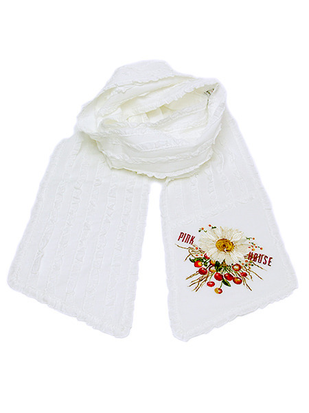 雛菊とさくらんぼ刺繍入りストール ピンクハウスオフィシャルオンラインストア Pink House Official Online Store