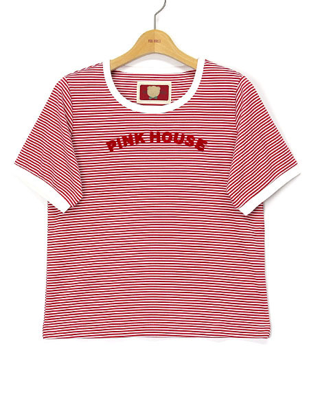 ロゴ入りボーダーカットソー ピンクハウスオフィシャルオンラインストア Pink House Official Online Store