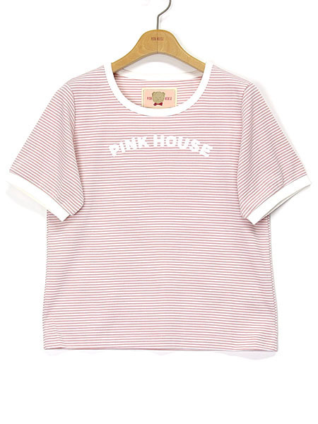 ロゴ入りボーダーカットソー ピンクハウスオフィシャルオンラインストア Pink House Official Online Store