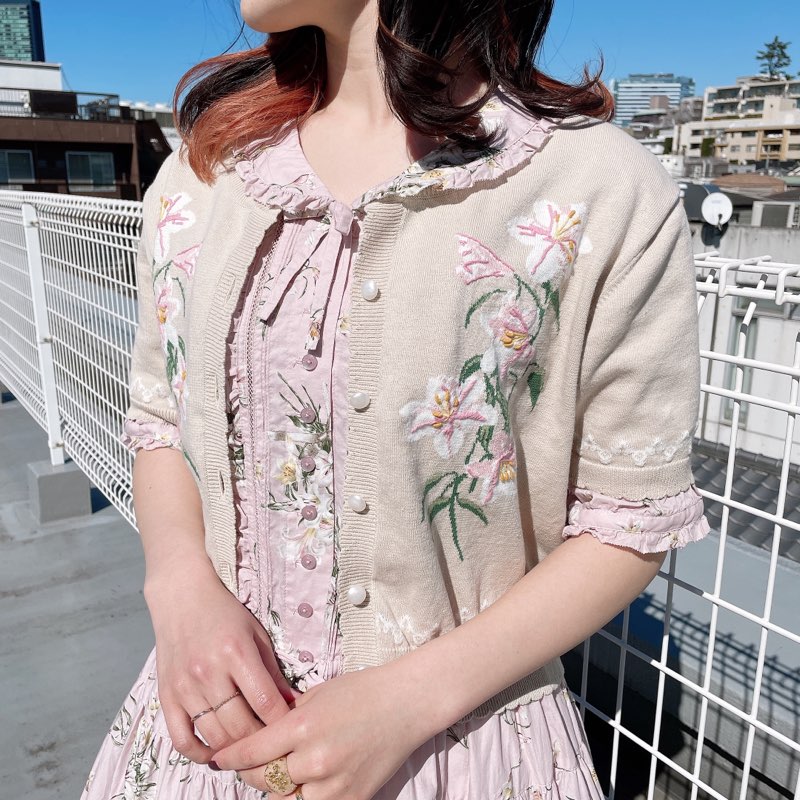 リリープリントワンピース ピンクハウスオフィシャルオンラインストア Pink House Official Online Store リリープリントワンピース ピンクハウスオフィシャルオンラインストア Pink House Official Online Store