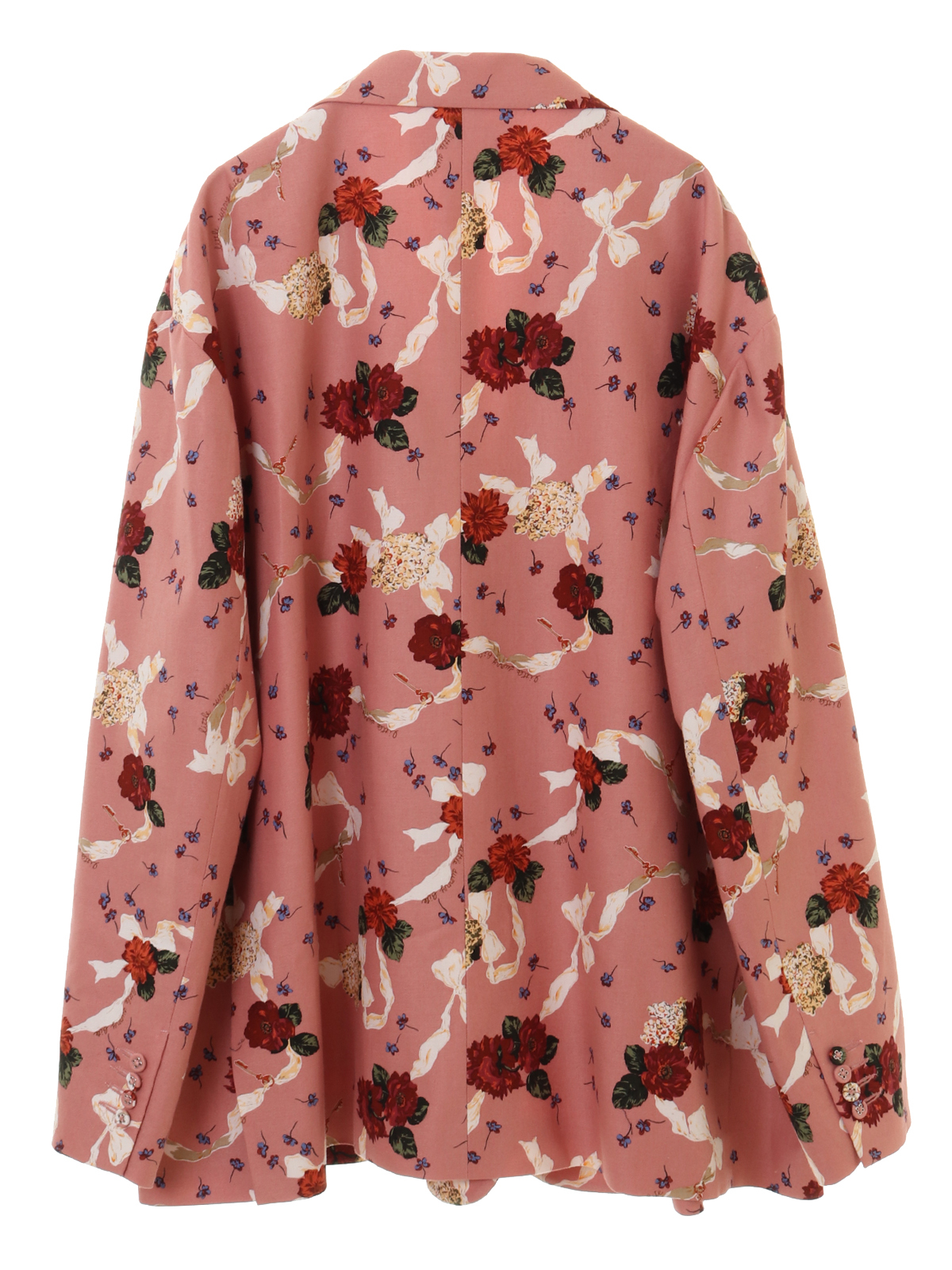 【OUTLET】Flower print big jacket