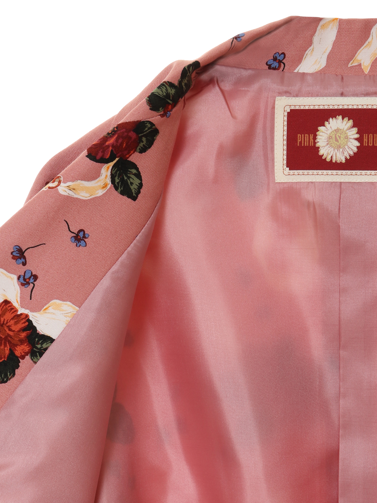 【OUTLET】Flower print big jacket