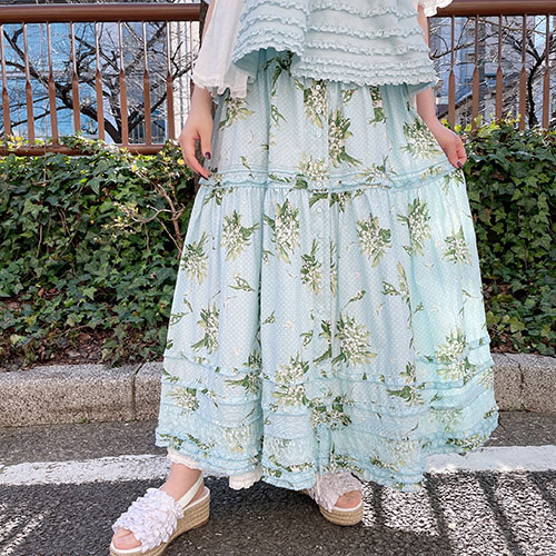 鈴蘭水玉プリントスカート ピンクハウスオフィシャルオンラインストア Pink House Official Online Store