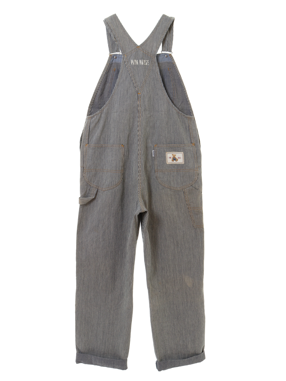 Used クマ刺繍 オーバーオール ヒッコリー ピンクハウスオフィシャルオンラインストア Pink House Official Online Store