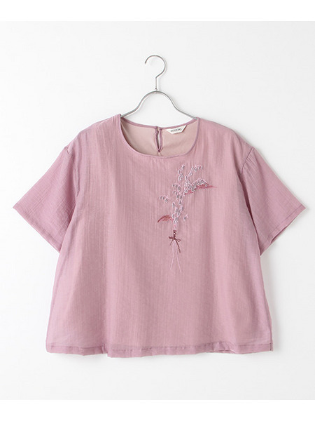 スズラン刺繍ポイントカットソー ピンクハウスオフィシャルオンラインストア Pink House Official Online Store