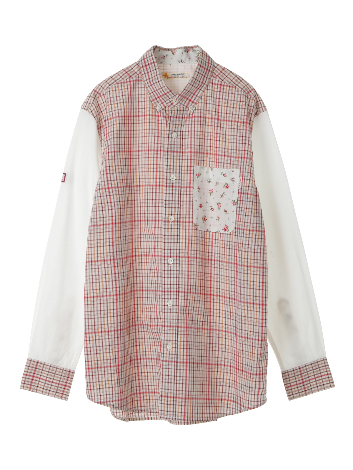 小花プリント使いオリジナルチェックシャツブラウス ピンクハウスオフィシャルオンラインストア Pink House Official Online Store