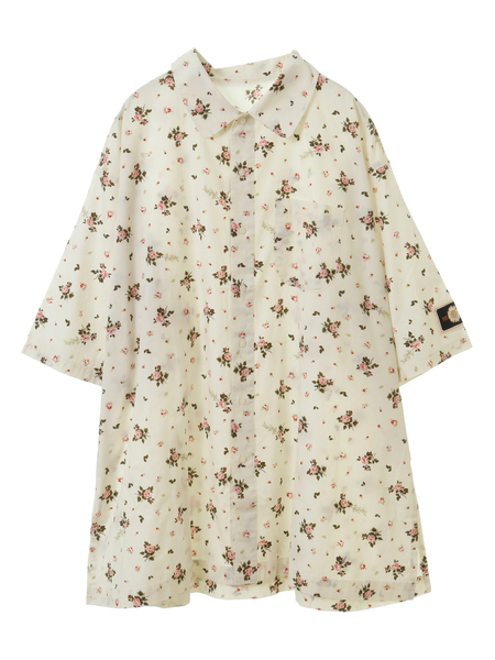little sunny bite×PINK HOUSE  lsb floral print shirt blouse