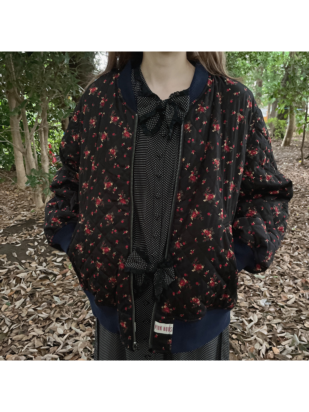大得価 ピンクハウス❤️鈴蘭模様のリブ編みが可愛いブルゾン Acw68