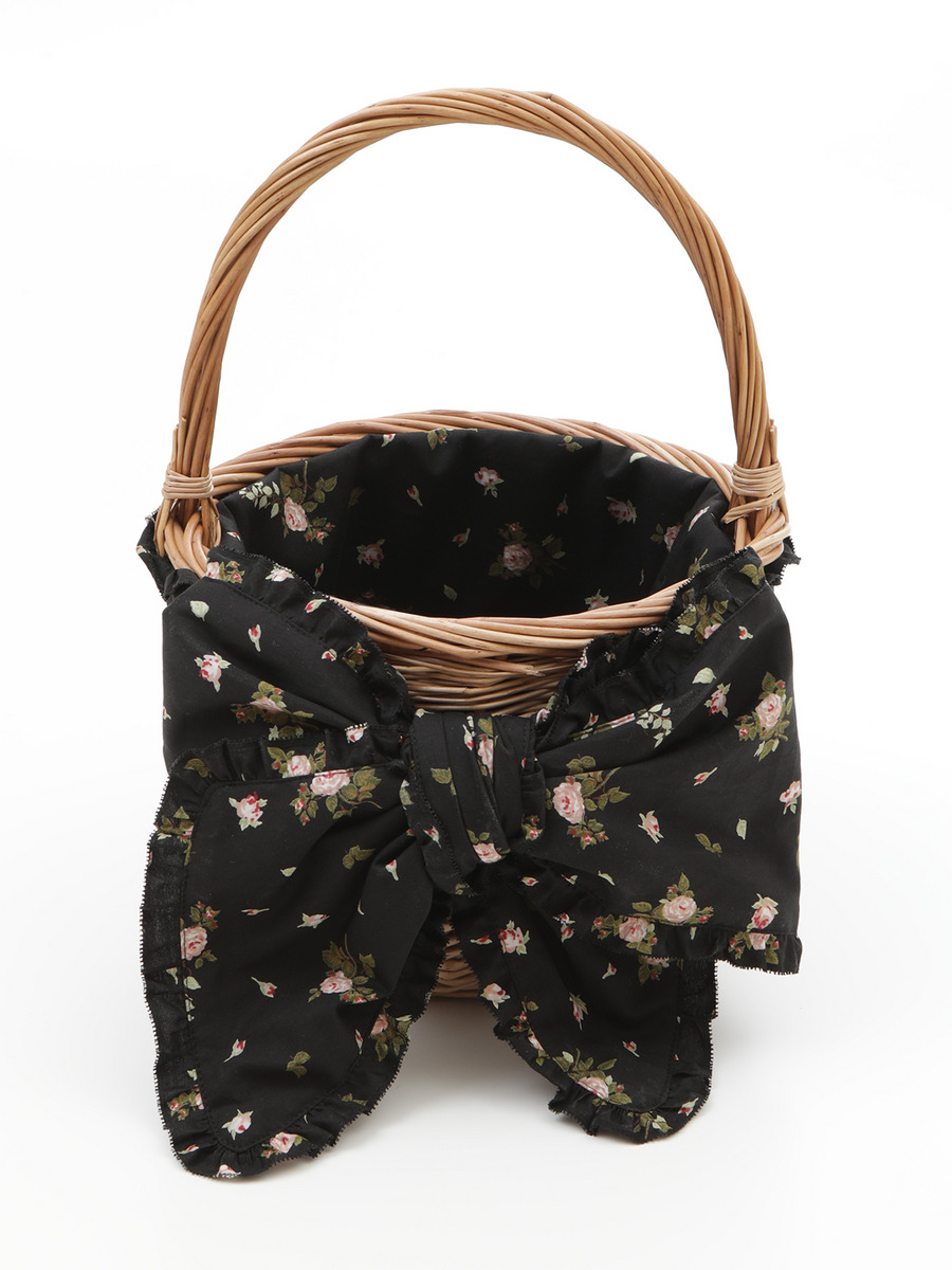 little sunny bite×PINK HOUSE  lsb floral ribbon basket bag 詳細画像