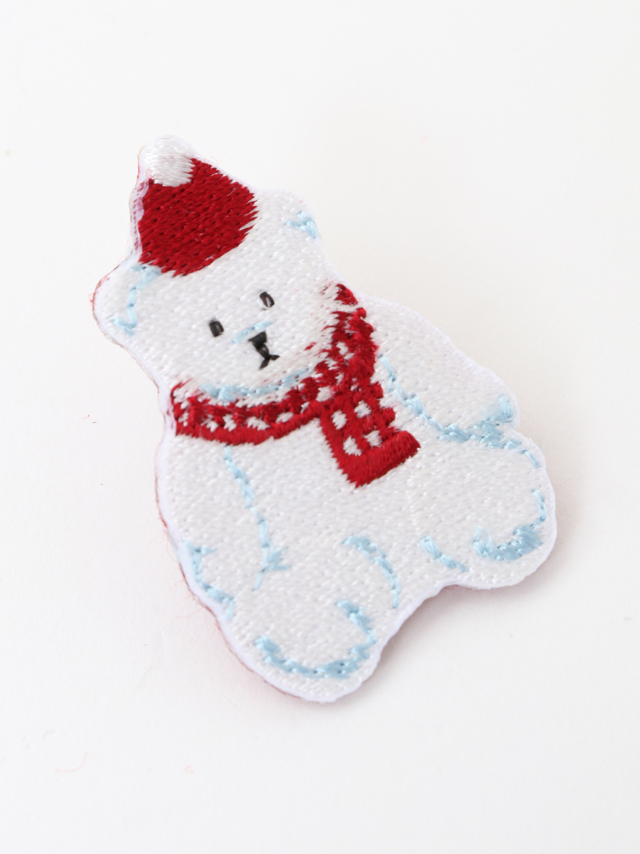 50thAnniversary刺繍ピンバッチセット 詳細画像 サンタと雪だるまクマとPロゴ 5