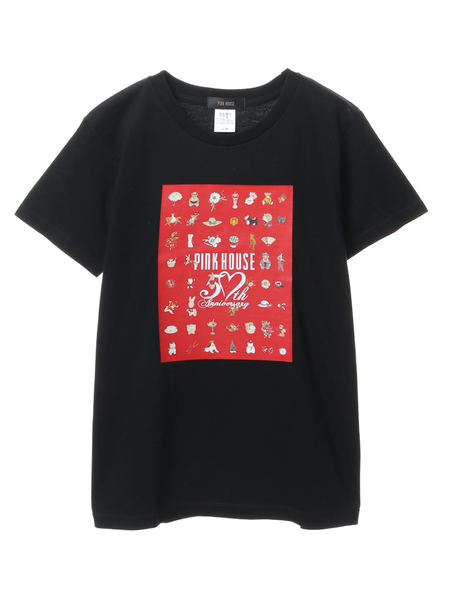 50thAnniversaryプリントTシャツ｜ピンクハウスオフィシャルオンライン