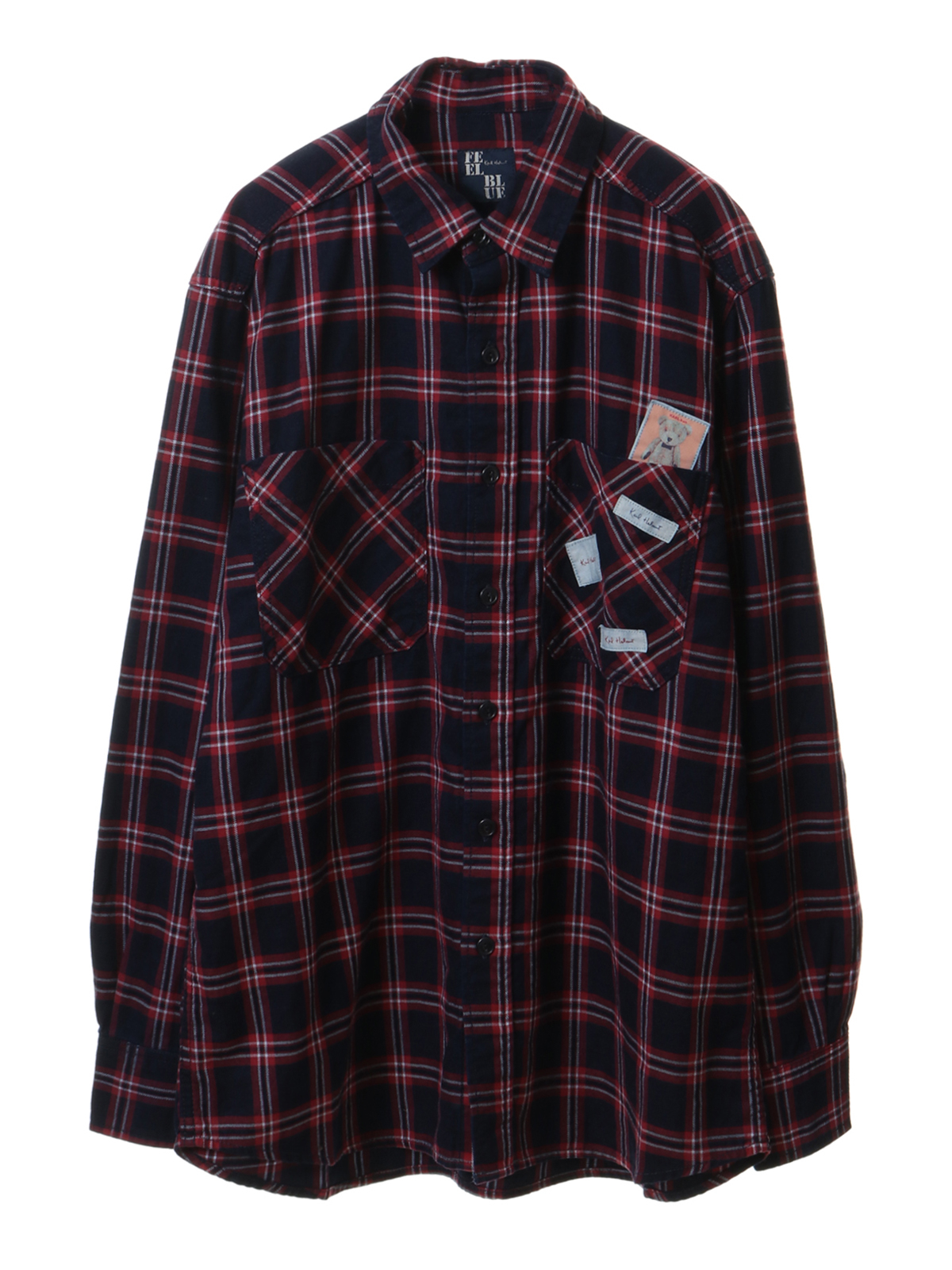 インディゴチェックシャツブラウス ピンクハウスオフィシャルオンラインストア Pink House Official Online Store