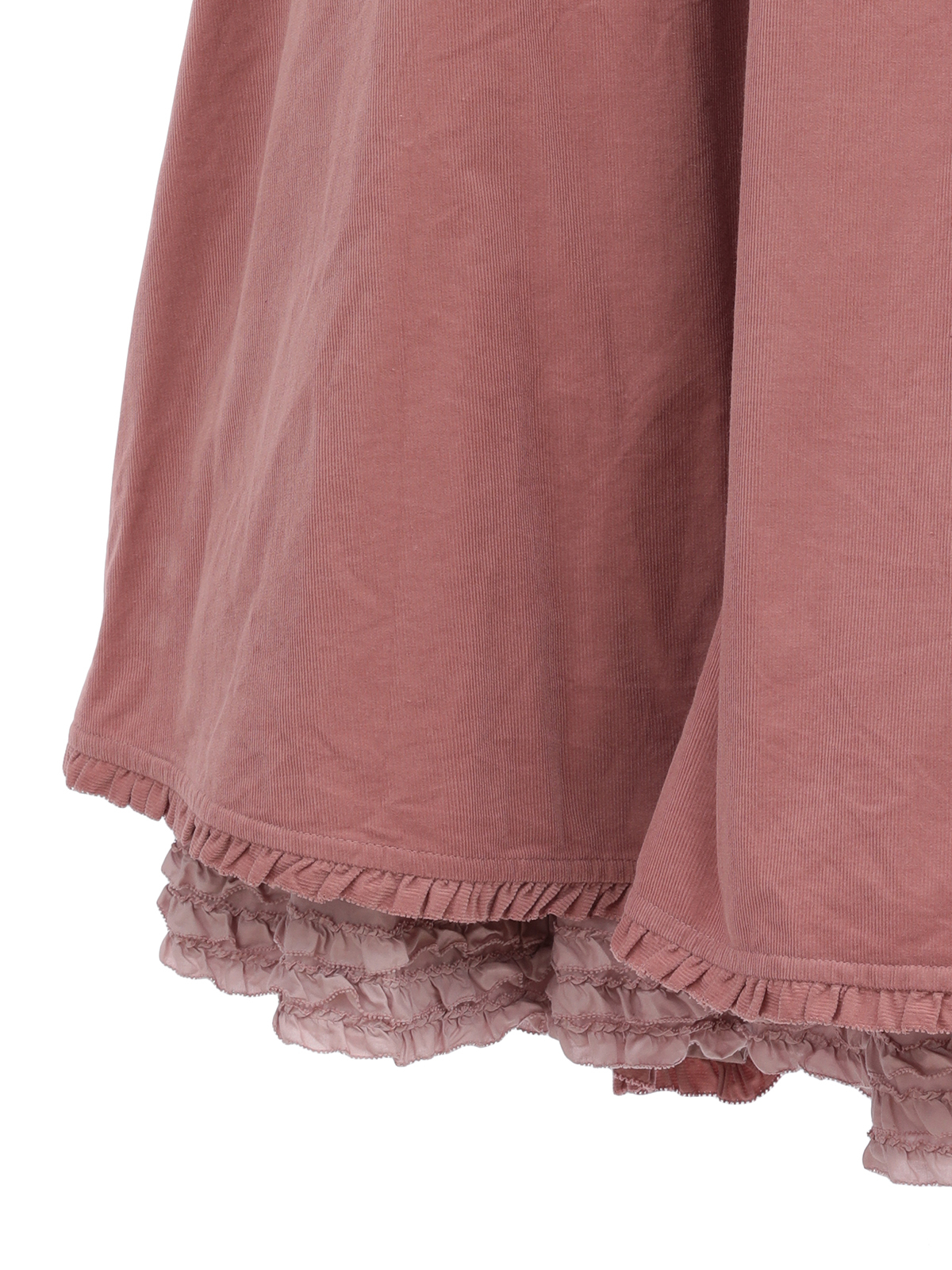 ローンフリル使いシャツコールスカート　ピンクハウス　スカート