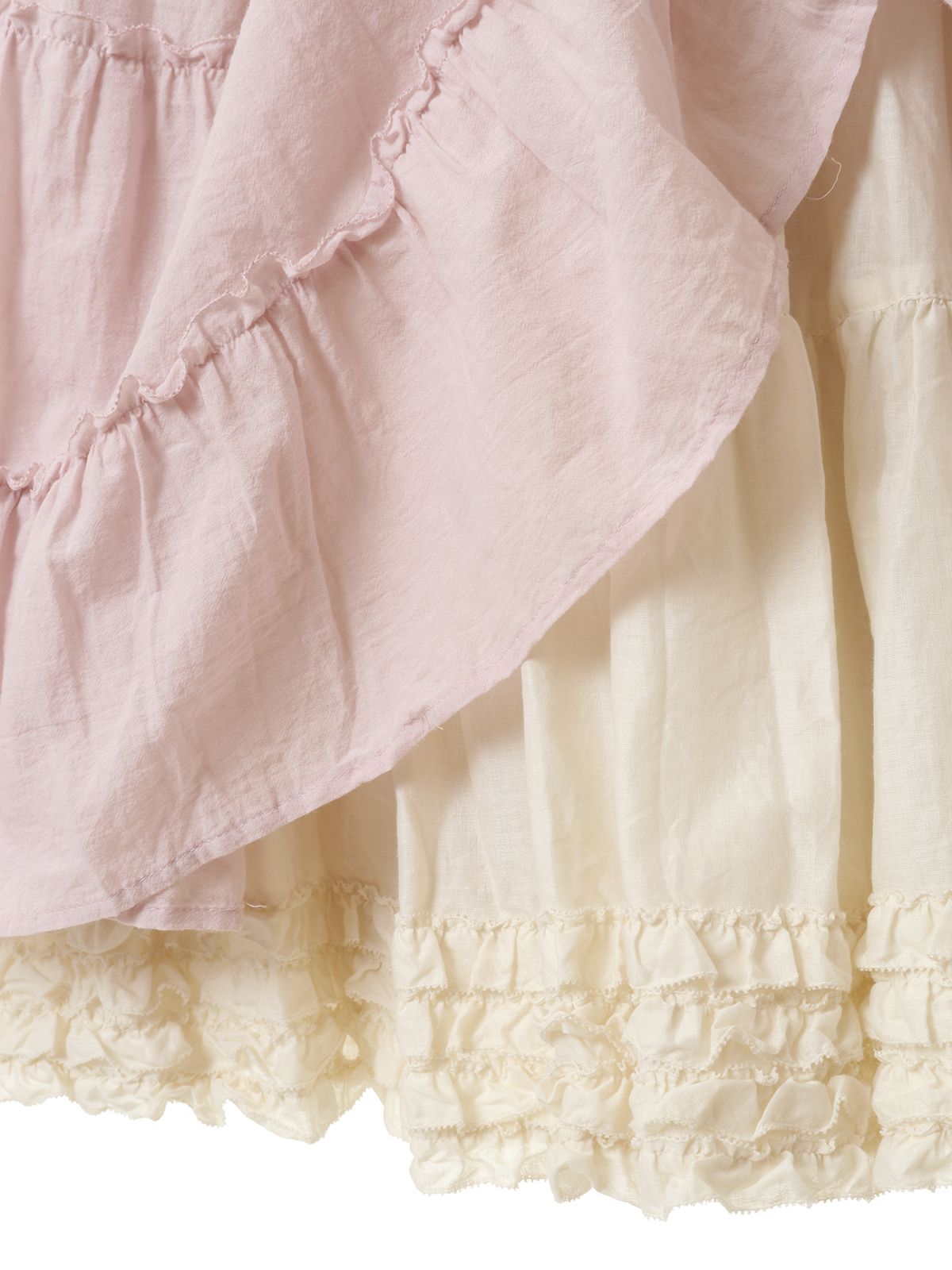 専用出品　ピンクハウス　白詰草レースとサテンリボン　綿ローンブラウス　スカート
