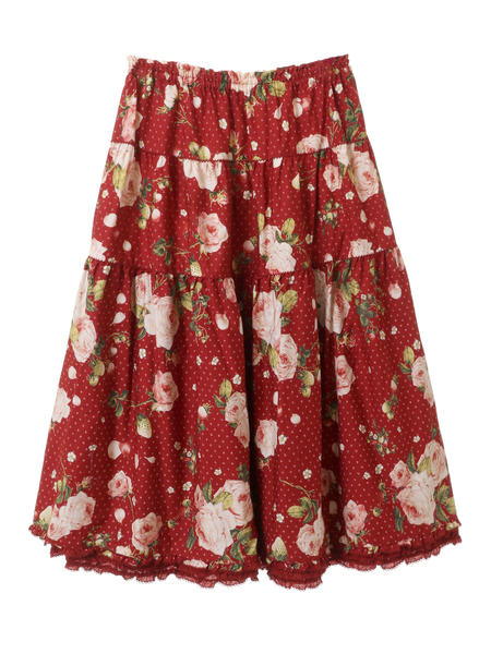 Berry Roseプリントミディスカート｜ピンクハウスオフィシャル 