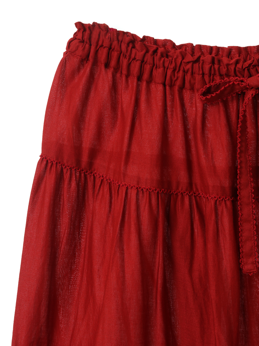 Rambler Berry Lace使いスカート 詳細画像 ブルーグレー 4