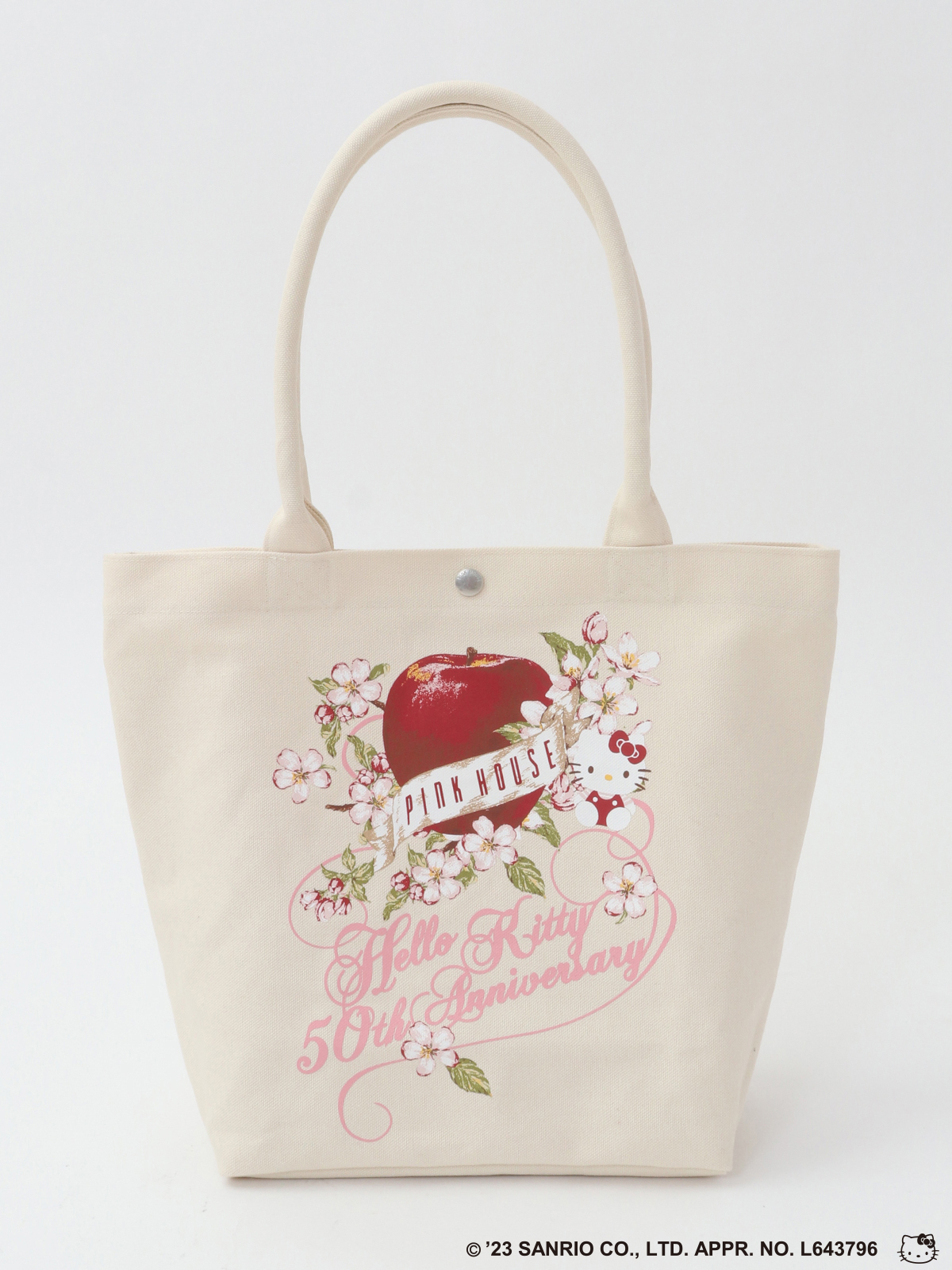 ピンクハウス♡ハローキティ♡刺繍デザインのトートバッグ　コラボ