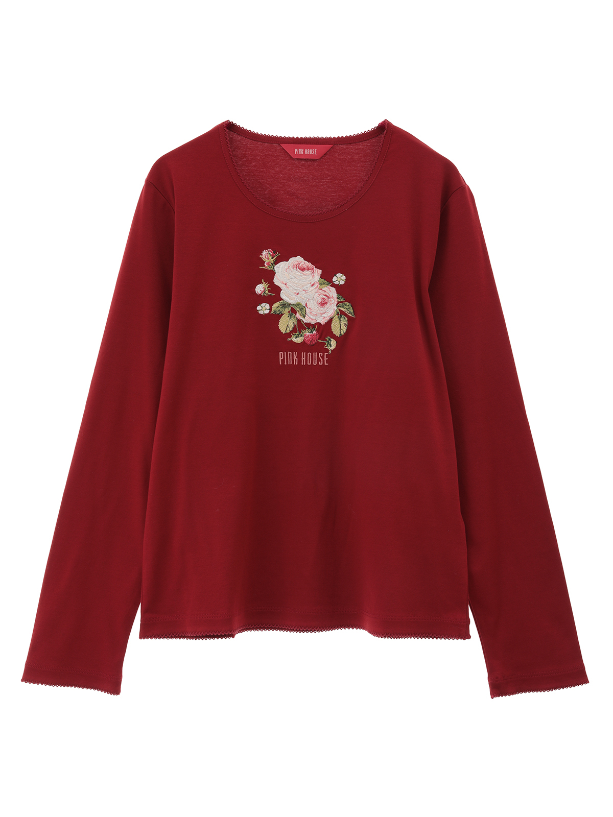 Berry Rose刺繍カットソー｜ピンクハウスオフィシャルオンラインストア