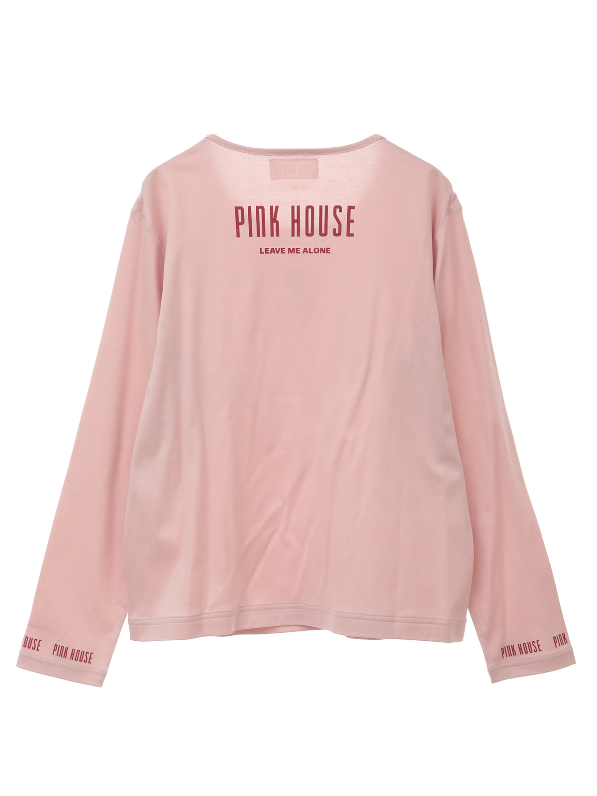 PINK HOUSE  ピンクハウス　ブラック　ロゴ　トレーナー　Lサイズ