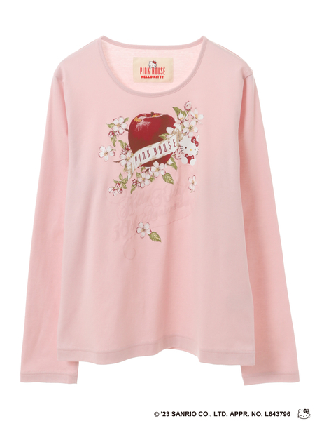 PINK HOUSE×HELLO KITTY One Point Graphic Long Sleeve T-shirt