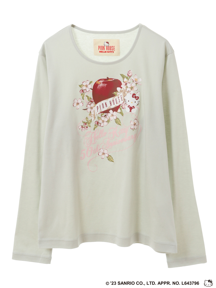 PINK HOUSE×HELLO KITTY One Point Graphic Long Sleeve T-shirt 詳細画像 ハッカ 1