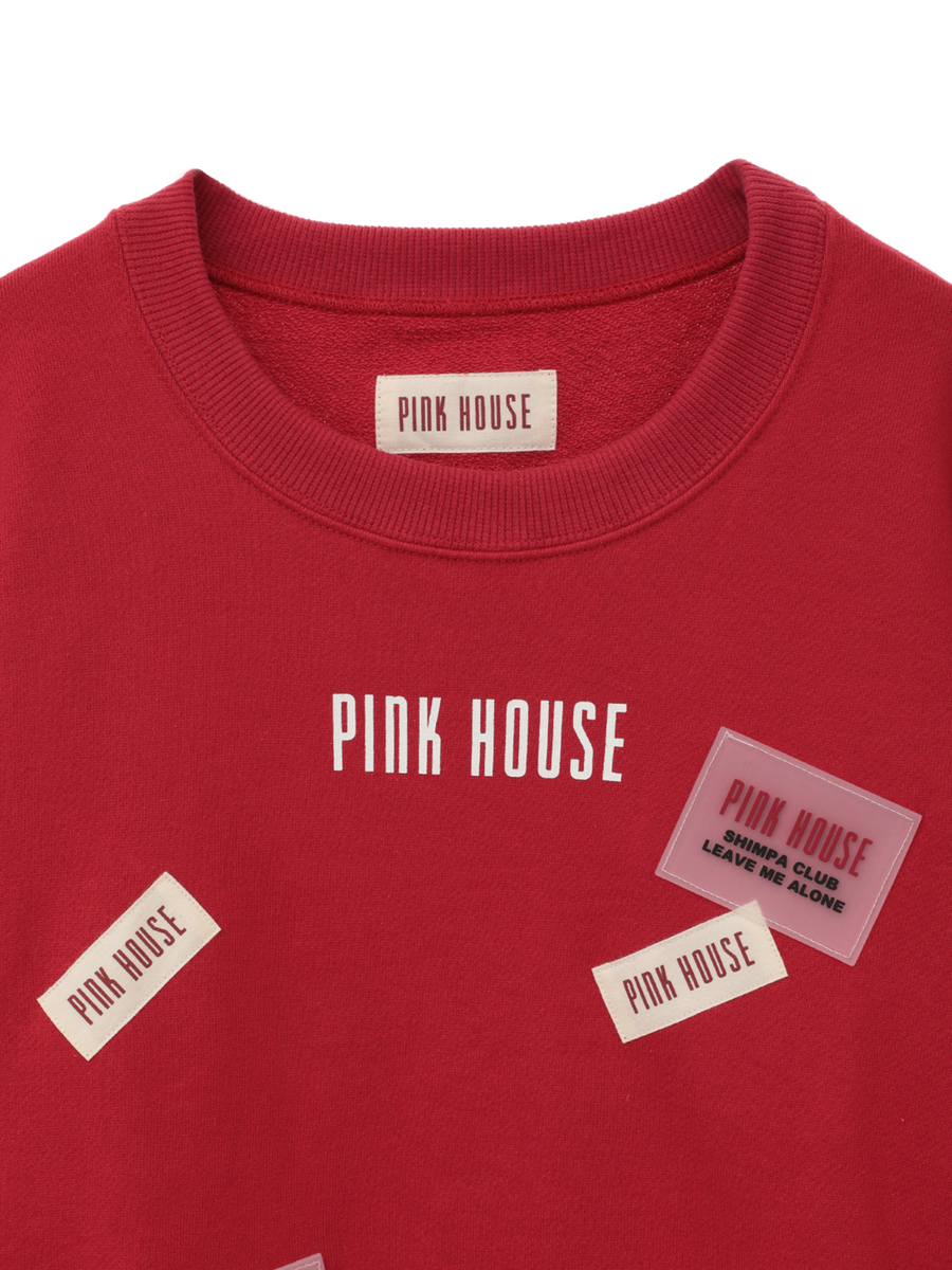 【OUTLET】PINK HOUSEワッペン使いトレーナー 詳細画像 キナリ 3