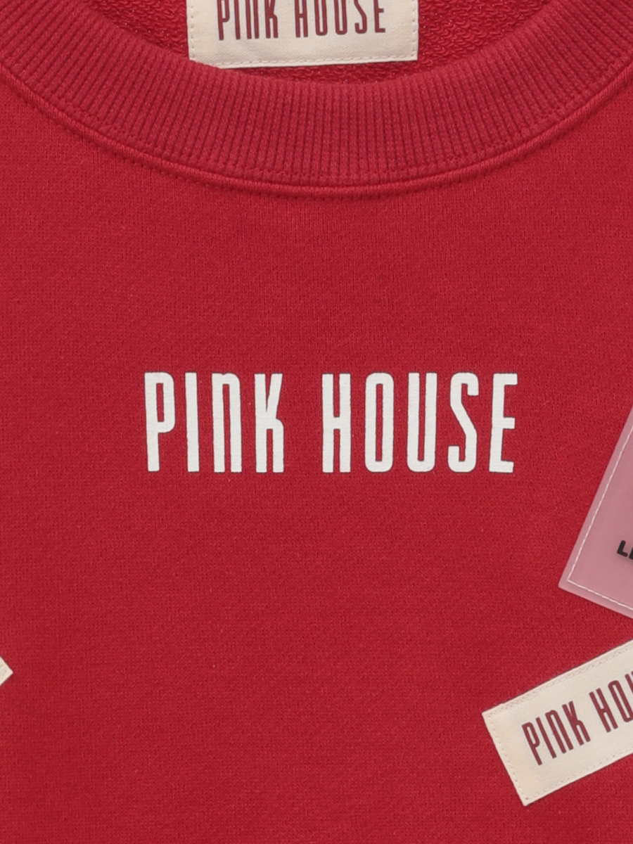 【OUTLET】PINK HOUSEワッペン使いトレーナー 詳細画像 キナリ 6