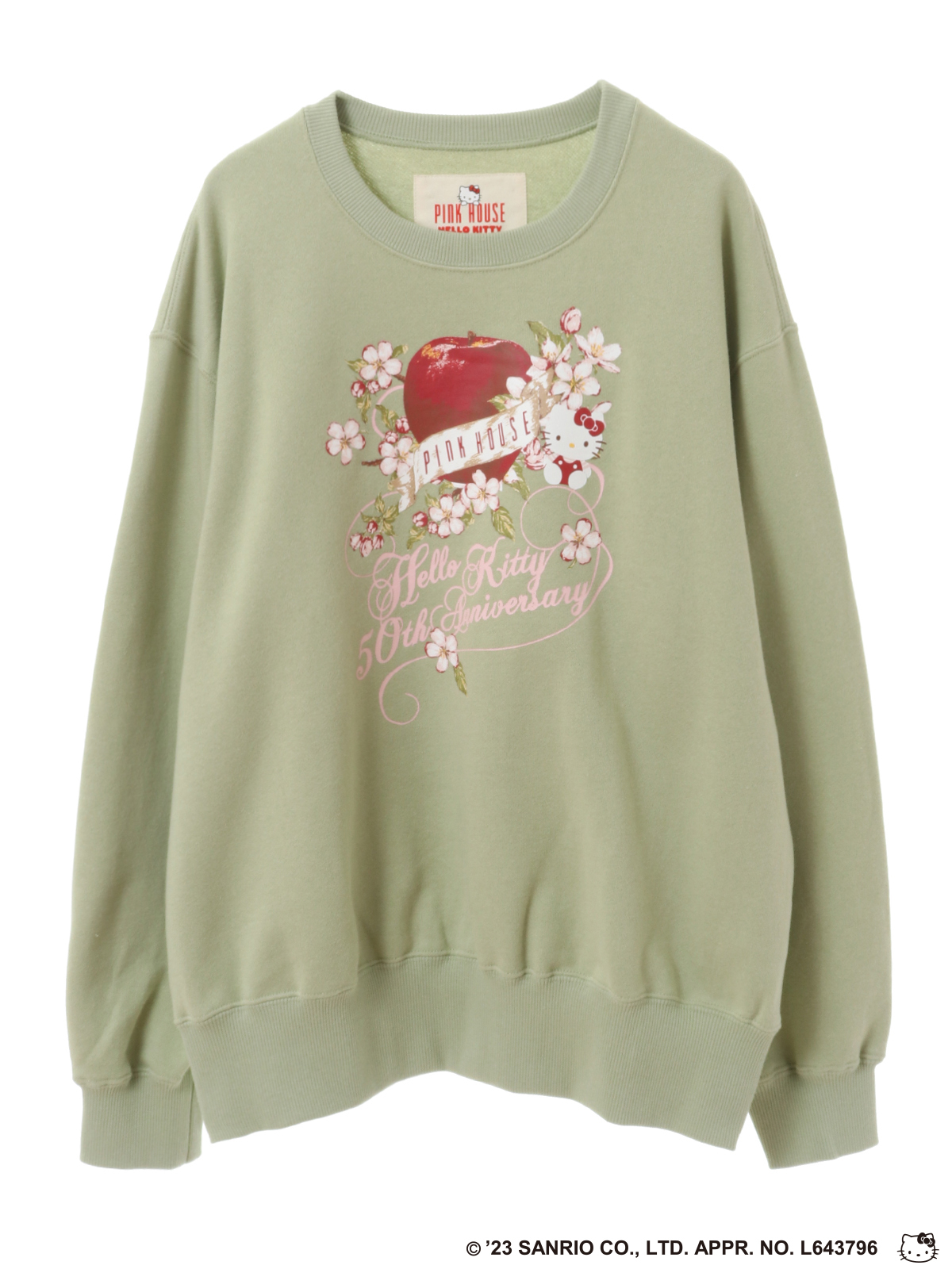 PINK HOUSE×HELLO KITTY One Point Graphic Sweatshirt