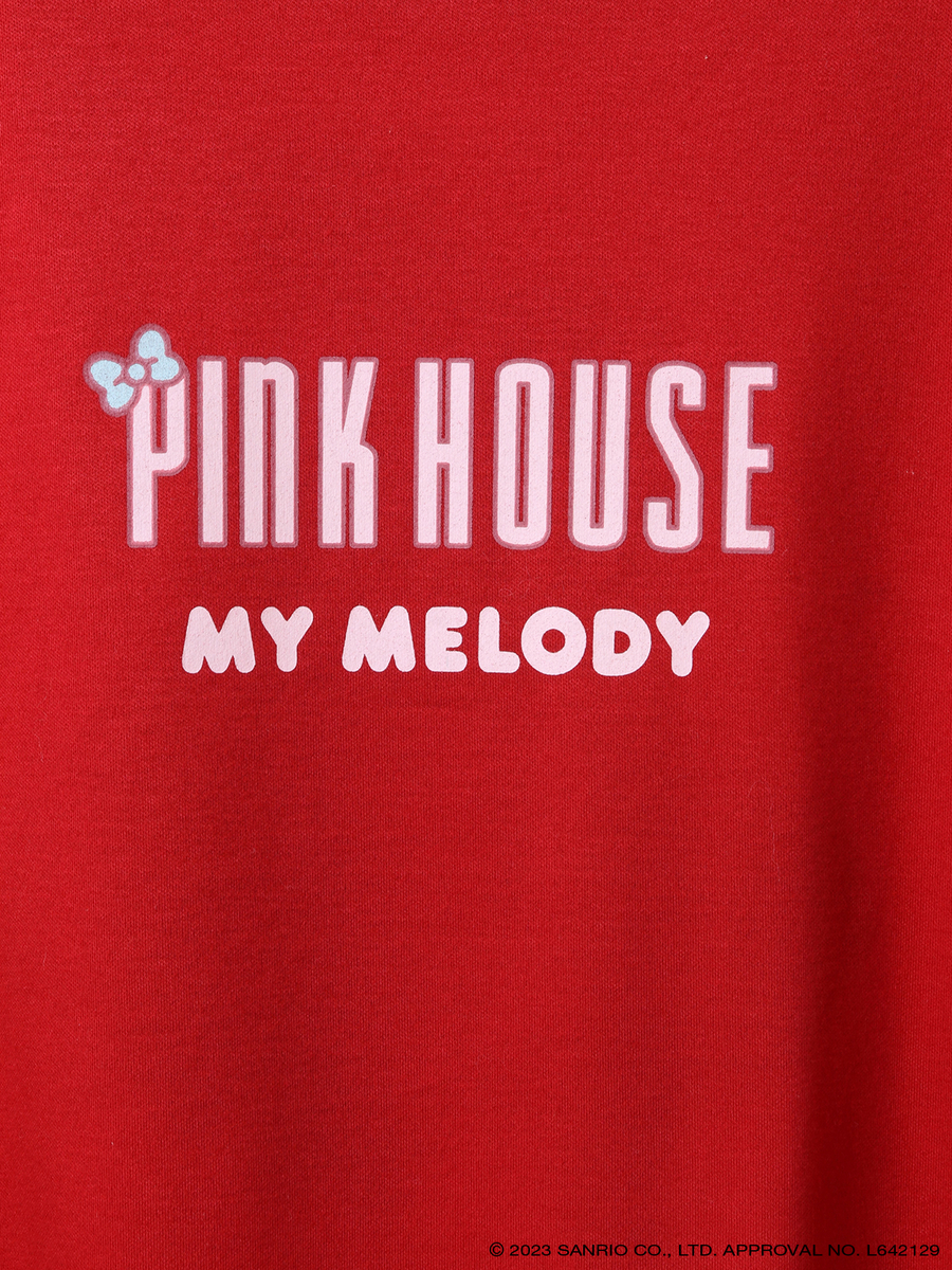 【メルローズ50周年限定】PINK HOUSE×マイメロディ プリントTシャツ 詳細画像 ミズイロ・リボン 13