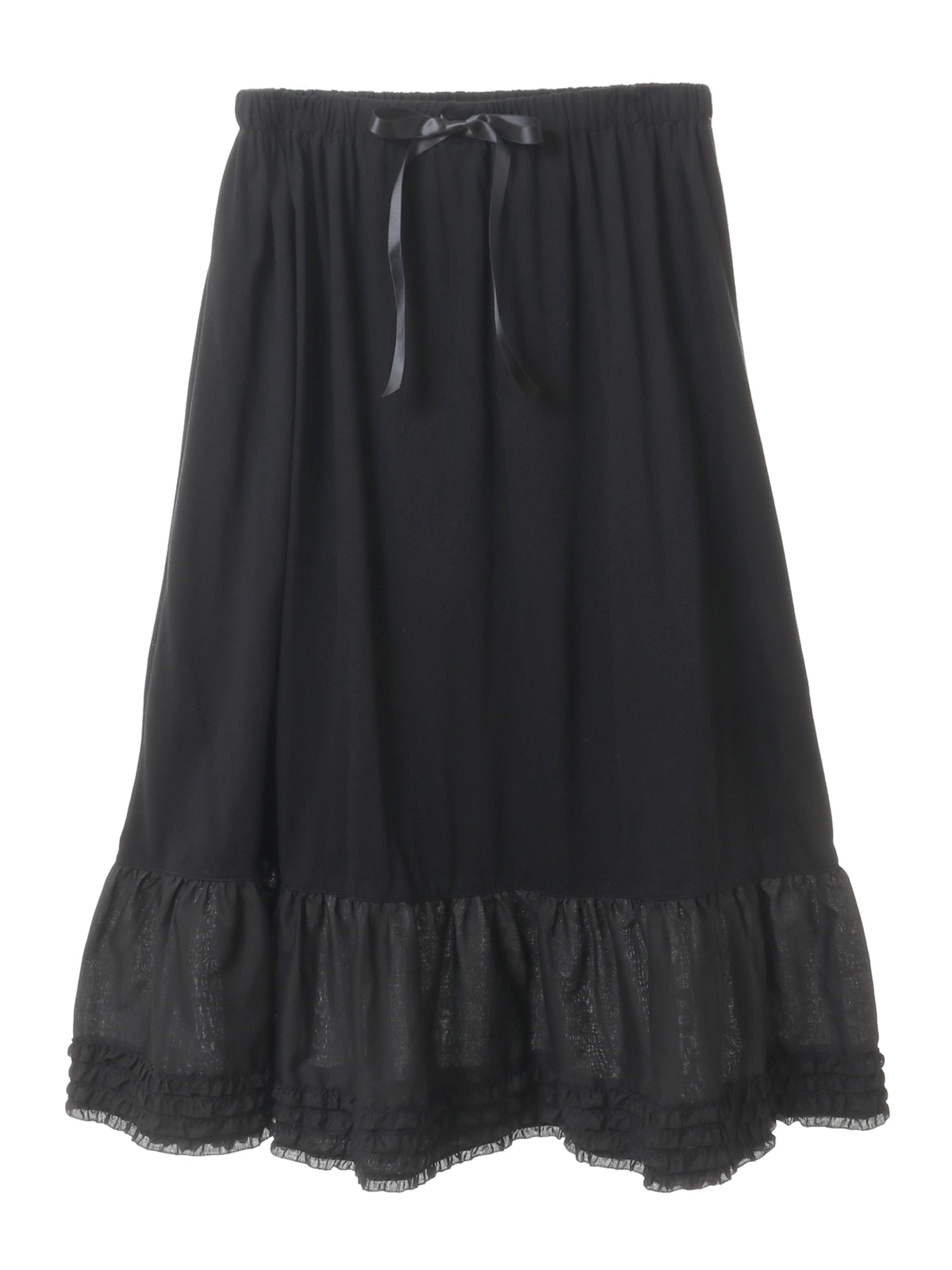 284ピンクハウス綿ローン濃紺のスカートスカート丈75cm - ロングスカート