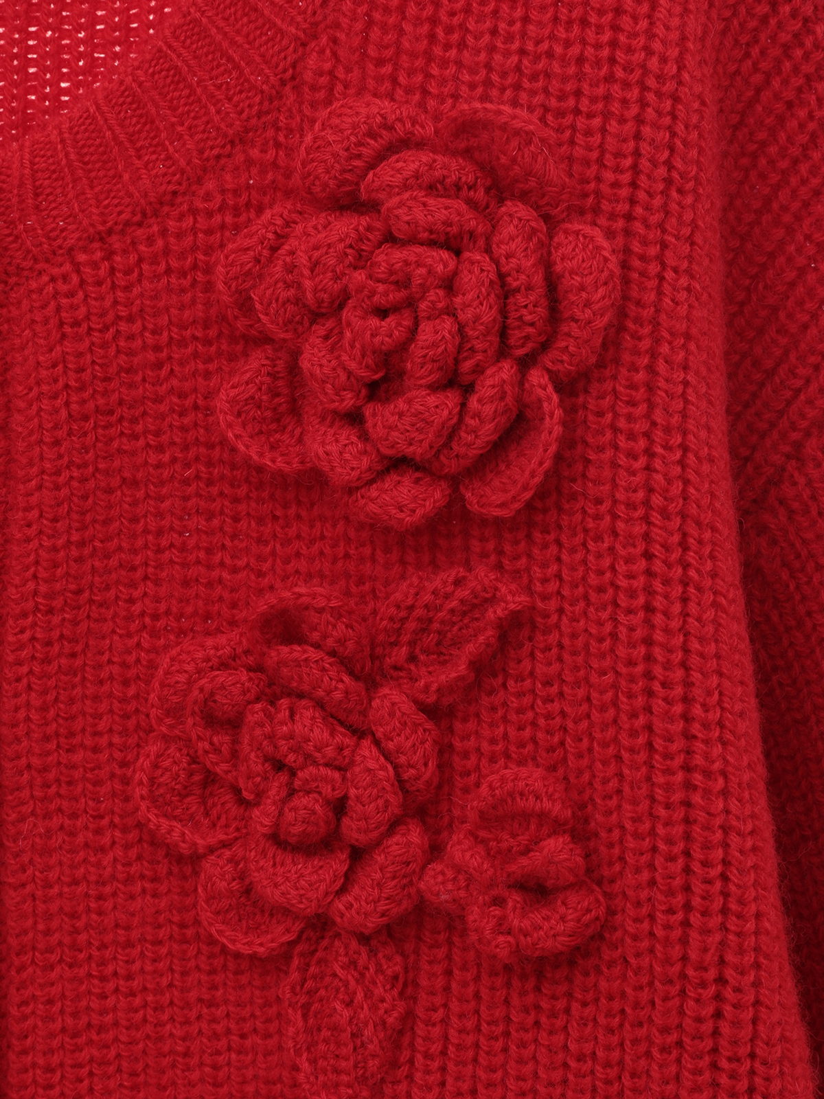 インゲボルグ　花モチーフ　カーディガン　ピンク約38cm袖丈
