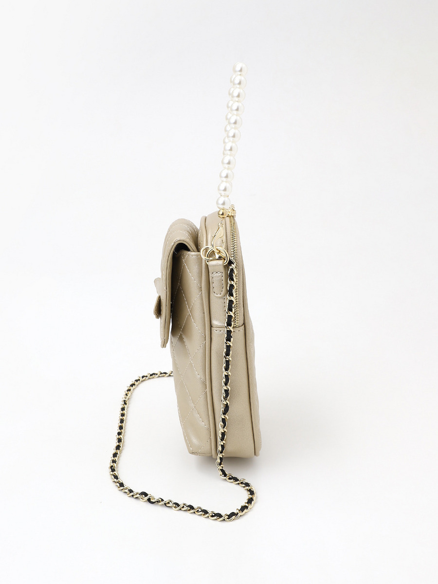 【INGEBORG×HELLO KITTY】Quilting Smart Phone Shoulder Bag 詳細画像 シャンパン 10