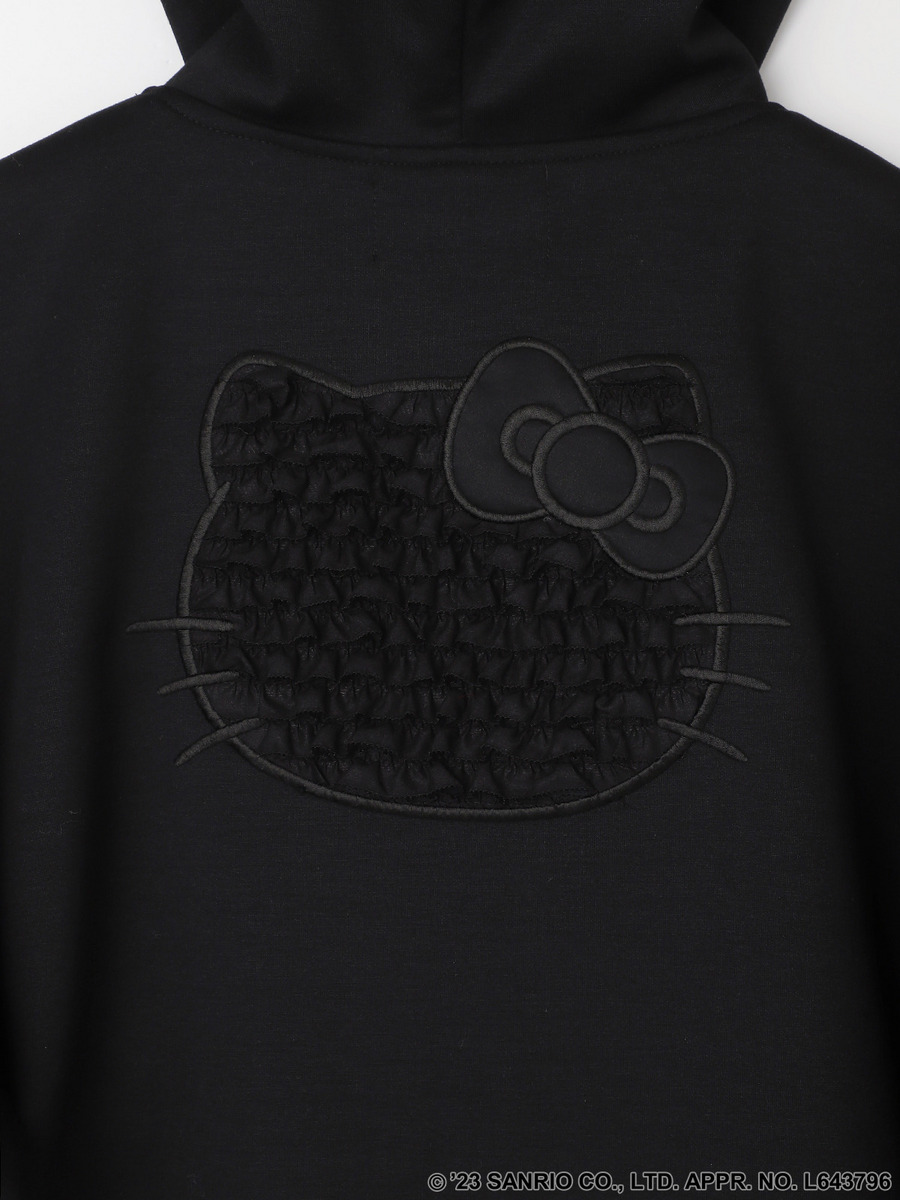 【INGEBORG×HELLO KITTY】Patch Embroidered Zip Up Hoodie 詳細画像