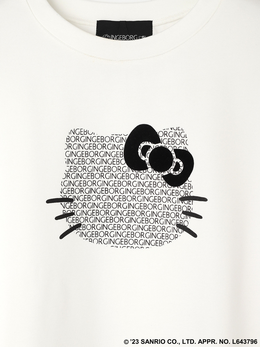 【INGEBORG×HELLO KITTY】Printed Sweatshirt 詳細画像 アイボリー 8