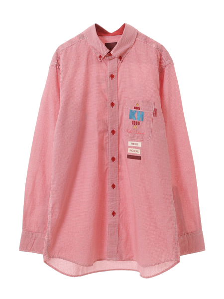 ピンクハウス♡ギンガムチェックくまシャツ