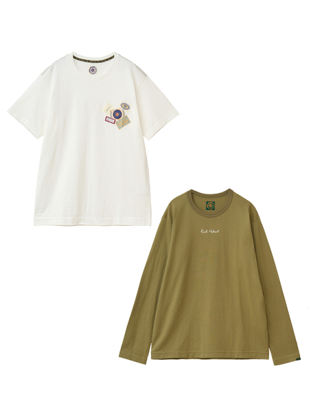 ロゴ＆ネーム使い半袖＆長袖Tシャツセット｜ピンクハウス