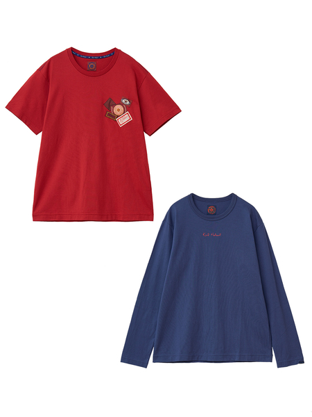 ロゴ＆ネーム使い半袖＆長袖Tシャツセット｜ピンクハウス 