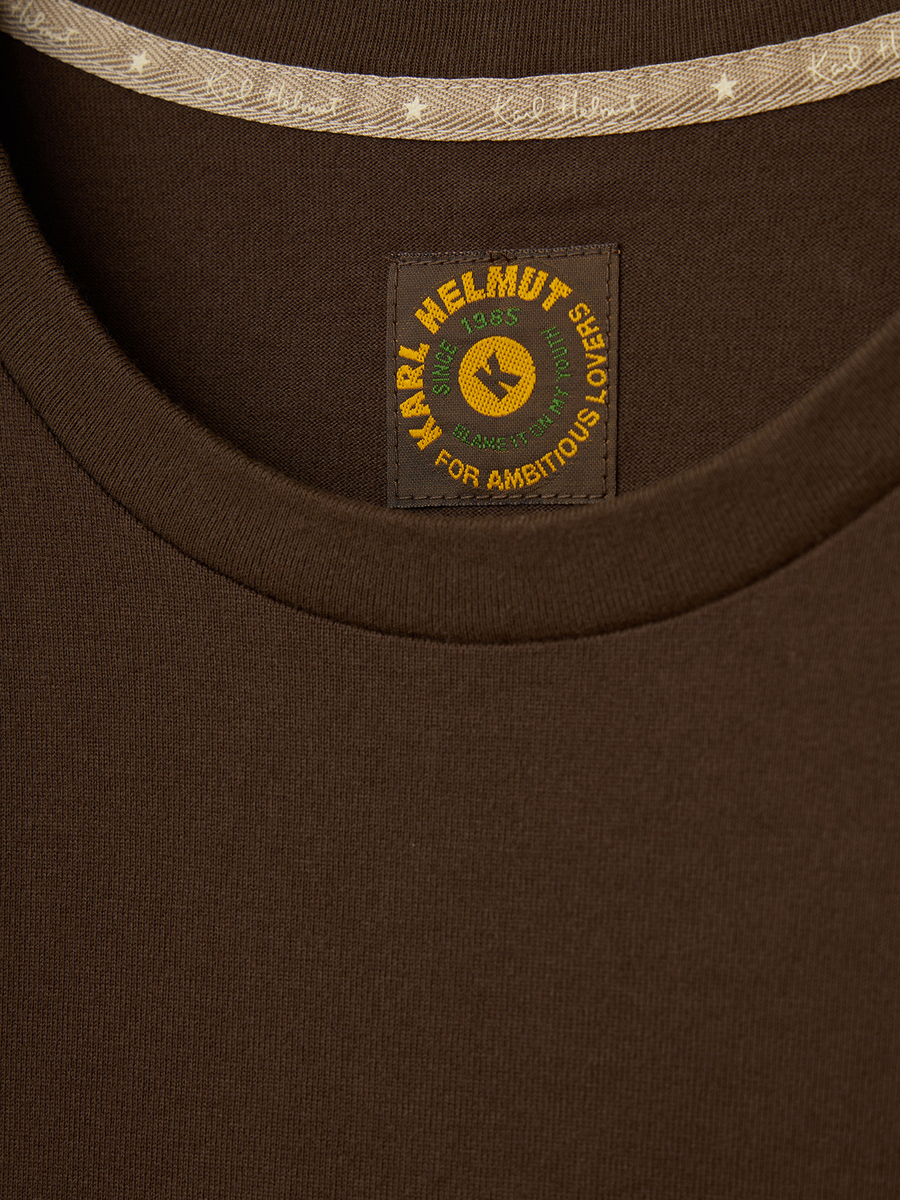 ロゴ＆ネーム使い半袖＆長袖Tシャツセット 詳細画像 クロ×トップグレー 7