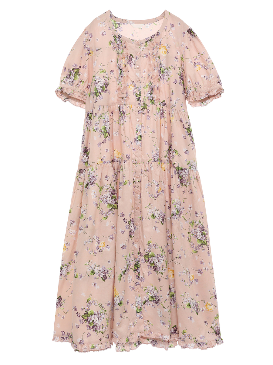PINKHOUSE たくしあげ　くすみバイオレットワンピース PINKHOUSE たくしあげ くすみバイオレットワンピース PINKHOUSE