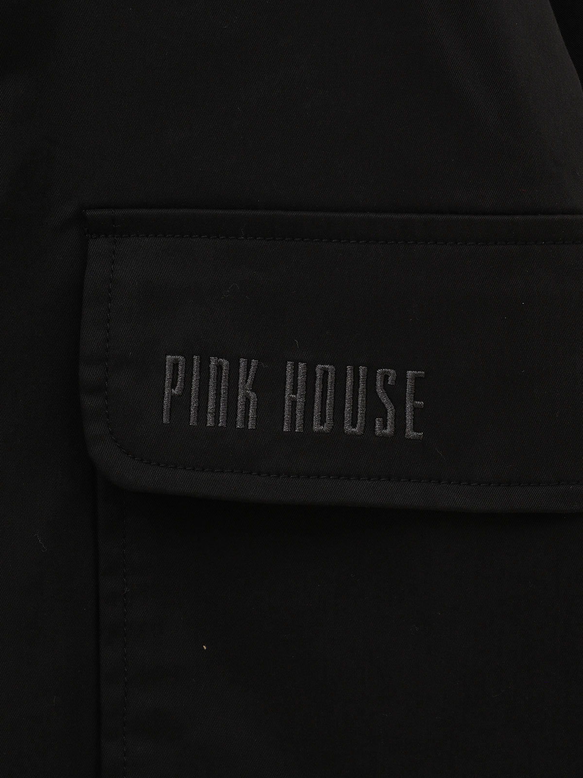 ピンクハウスロゴ刺繍入りフード付きツイルコート｜ピンクハウス