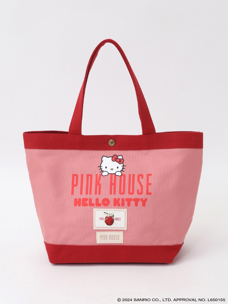 PINK HOUSE×HELLO KITTY プリントバッグ