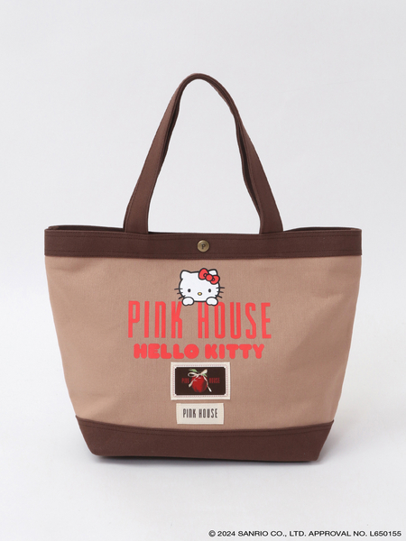 PINK HOUSE×HELLO KITTY プリントバッグ